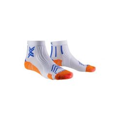 Skarpetki biegowe X-Socks Expert Ankle. Białe skarpetki męskie X-Socks, bez wzorów, z materiału. Za 117.69 zł.