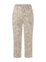 FYNCH-HATTON Lniane spodnie w kolorze beżowym rozmiar: 40. Brązowe spodnie materiałowe damskie Fynch-Hatton, bez wzorów, ze lnu. Za 121.99 zł.