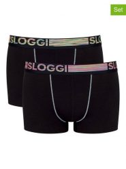 Sloggi Bokserki (2 pary) w kolorze czarnym rozmiar: S. Czarne bokserki męskie Sloggi, bez wzorów. Za 35.10 zł.