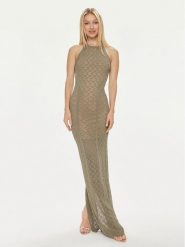 Guess Sukienka wieczorowa Belle W4GK80 Z36O0 Zielony Slim Fit. Zielone sukienki damskie Guess, m, z aplikacjami, z syntetyku, wizytowe, bez kołnierzyka, bez ramiączek. Za 389.99 zł.