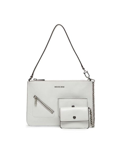 MICHAEL Michael Kors Torebka Jet Set 32S6SJ6F6L Biały. Białe torebki klasyczne damskie MICHAEL Michael Kors, bez wzorów, ze skóry, bez dodatków. Za 739.99 zł.