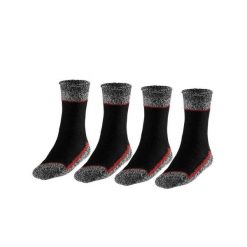 Męskie Termiczne Skarpety Robocze Heatkeeper - Zestaw 4 Par - Czarne. Czarne skarpetki męskie HEAT KEEPER, bez wzorów, z elastanu. W wyprzedaży za 182.06 zł.