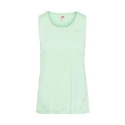 Damski tank top Kari Traa Nora 2.0. Zielone topy damskie Kari Traa, bez wzorów, bez ramiączek. Za 258.00 zł.