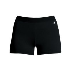 Szorty Pro Compression Fitness Adults Ladies. Czarne spodenki sportowe damskie BADGER SPORT, xl, z elastanu, na fitness i siłownię. Za 150.98 zł.