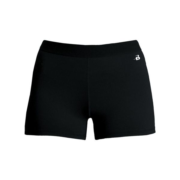 Szorty Pro Compression Fitness Adults Ladies. Czarne spodenki sportowe damskie BADGER SPORT, bez wzorów, z elastanu. Za 150.98 zł.