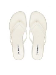 KARL LAGERFELD Japonki Jelly Hell KL83006 VT1 Biały. Białe klapki damskie Karl Lagerfeld, bez wzorów, z syntetyku, bez obcasa. Za 421.99 zł.