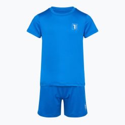 Komplet piłkarski dziecięcy OneTeam Precision Set. Niebieskie koszulki dziewczęce ONETEAM, m, bez wzorów, z elastanu, bez ramiączek. Za 69.99 zł.