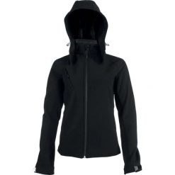 Kurtka damska Kariban Softshell À Capuche Amovible. Czarne kurtki damskie KARIBAN, bez wzorów, z softshellu, z kapturem. W wyprzedaży za 265.25 zł.