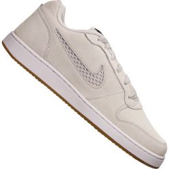 Brązowe Buty Nike Ebernon Low Prem M AQ1774-002. Brązowe buty sportowe na co dzień męskie Nike, z materiału, bez zapięcia. W wyprzedaży za 289.00 zł.