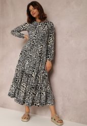 Szara Sukienka Athymes. Szare sukienki damskie Renee, na imprezę, l, bez wzorów, bez kołnierzyka, bez ramiączek, maxi, rozkloszowane. W wyprzedaży za 83.99 zł.