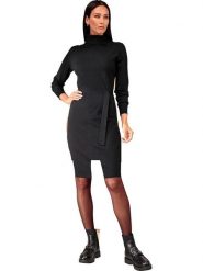 Heine Sukienka w kolorze czarnym rozmiar: 48. Czarne sukienki damskie Heine, bez wzorów, bez kołnierzyka, bez ramiączek, maxi. Za 122.38 zł.