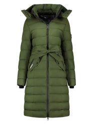 Geographical Norway Płaszcz zimowy "Cabima" w kolorze khaki rozmiar: XXL. Brązowe płaszcze damskie Geographical Norway, na zimę, xxl, bez wzorów, z puchu. Za 237.17 zł.