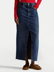 Polo Ralph Lauren Spódnica jeansowa 211A95501001 Granatowy Regular Fit. Niebieskie spódniczki damskie Polo Ralph Lauren, bez wzorów, z bawełny. Za 1,299.00 zł.