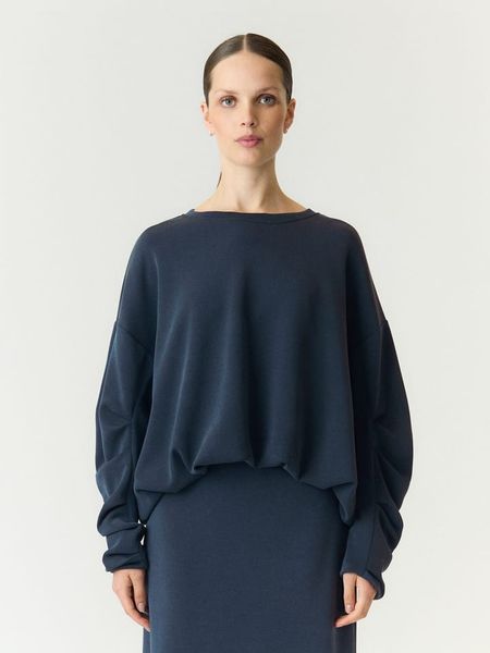 YAS Bluza w kolorze granatowym rozmiar: S. Niebieskie bluzy bez kaptura damskie YAS, s. Za 184.95 zł.