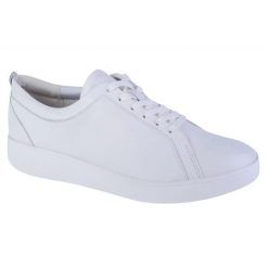 Buty FitFlop Rally Sneakers X22-194 białe. Białe buty sportowe na co dzień damskie bez wzorów, z gumy. Za 557.01 zł.