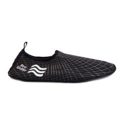 Buty Do Wody Męskie Prowater PRO-24-48-054M Czarne. Czarne buty sportowe na co dzień męskie bez zapięcia, do pływania. Za 99.02 zł.