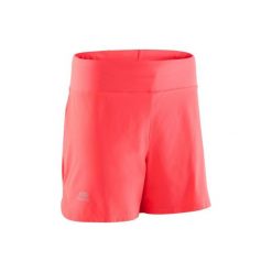 Spodenki do biegania RUN DRY damskie. Czarne szorty damskie KALENJI, bez wzorów, z elastanu. Za 29.99 zł.