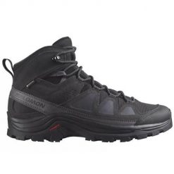 Buty trekkingowe męskie Salomon Quest Rove Mid Gtx. Czarne buty trekkingowe męskie Salomon, z gumy, bez zapięcia, trekkingowe. Za 569.00 zł.