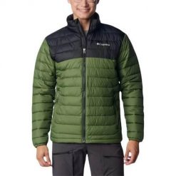 Kurtka uniwersalna męska Columbia Powder Lite. Zielone kurtki męskie Columbia, l, bez wzorów, casualowe, bez kaptura. Za 462.99 zł.