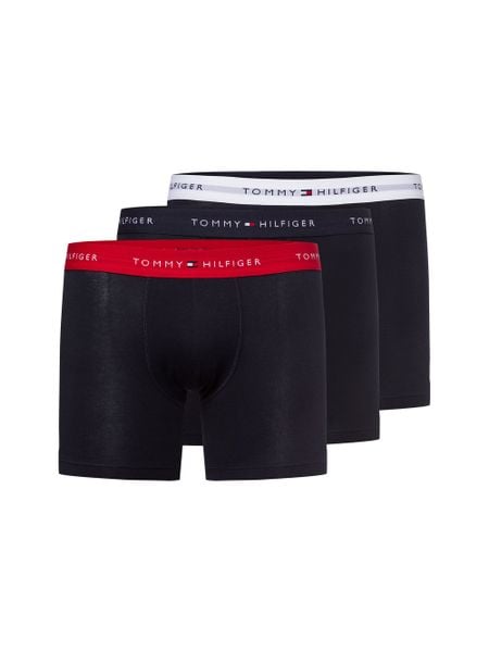 Tommy Hilfiger Obcisłe bokserki pakowane po 3 szt. Mężczyźni Bawełna niebieski, MD. Niebieskie bokserki męskie Tommy Hilfiger, bez wzorów, z bawełny. Za 179.95 zł.