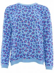 Zwillingsherz Sweter w kolorze błękitno-niebieskim rozmiar: S/M. Niebieskie swetry klasyczne damskie Zwillingsherz, m, z bawełny, bez kołnierzyka. Za 200.45 zł.