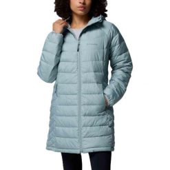 Kurtka COLUMBIA POWDER LITE II MID JACKET Niebieski. Niebieskie kurtki treningowe męskie Columbia, bez wzorów, z syntetyku. Za 698.10 zł.