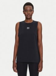 Under Armour Koszulka techniczna Rival Muscle 1383659 Czarny Regular Fit. Czarne bluzki sportowe damskie Under Armour, xl, bez wzorów, z bawełny, bez ramiączek. Za 99.99 zł.