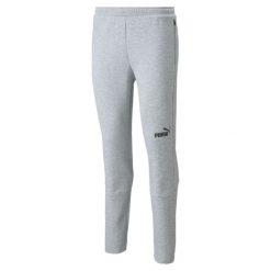 Spodnie męskie Puma Teamfinal Casuals Pants. Czarne spodnie materiałowe męskie Puma, bez wzorów, z bawełny, sportowe. Za 119.00 zł.
