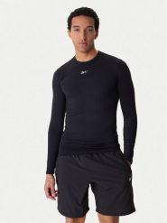 Reebok Koszulka techniczna RK25598CCM Czarny Slim Fit. Czarne t-shirty sportowe męskie Reebok, m, z syntetyku, bez ramiączek, na fitness i siłownię. Za 109.99 zł.