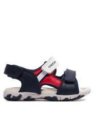 Geox Sandały B Sandal Flaffee Boy B4559A 08515 C0735 M Granatowy. Niebieskie sandały chłopięce Geox, z materiału, bez zapięcia. Za 149.99 zł.