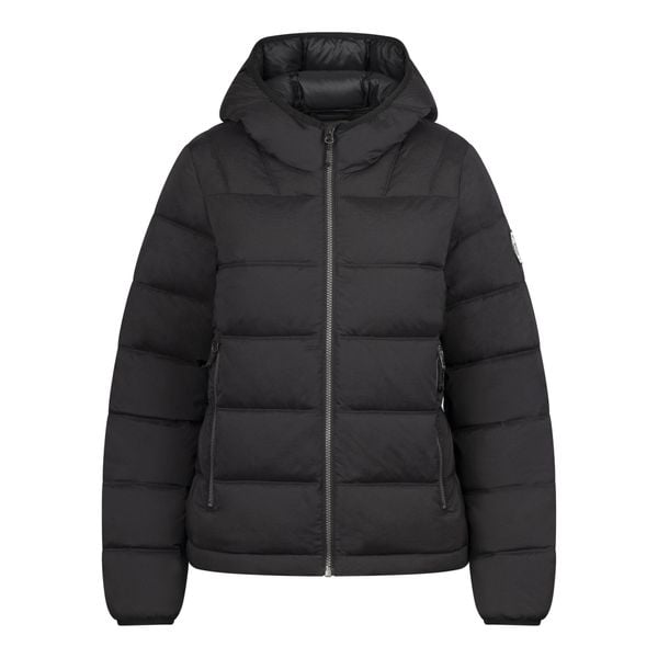 Damska Kurtka Z Kapturem Rollins. Czarne kurtki damskie Trespass, bez wzorów, z kapturem. Za 363.99 zł.