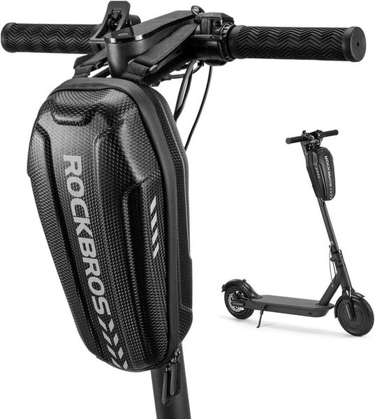 Torba na kierownicę skutera/roweru ROCKBROS 3L. Czarne torebki klasyczne damskie ROCKBROS, bez wzorów, z materiału, duże, bez dodatków. Za 107.60 zł.