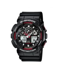 G-Shock Zegarek GA-100-1A4ER Czarny. Czarne zegarki męskie G-Shock. Za 499.99 zł.