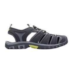 Sandały HI-TEC Eritio AVSSS21-HT-02 BLACK/LIME czarne. Czarne sandały męskie bez zapięcia. Za 241.49 zł.