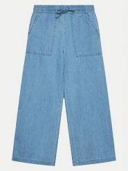 Coccodrillo Spodnie materiałowe WC4119101HGK Niebieski Relaxed Fit. Niebieskie spodnie dziewczęce COCCODRILLO, z bawełny. Za 49.90 zł.