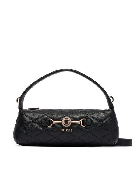 Guess Torebka Frances Mini HWQG22 41720 Czarny. Czarne torebki klasyczne damskie Guess, z aplikacjami, ze skóry, bez dodatków. Za 494.99 zł.