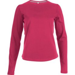 Damska koszulka z długim rękawem Kariban Col Rond. Czerwone t-shirty damskie KARIBAN, xl, bez wzorów, z bawełny, bez ramiączek. Za 82.50 zł.