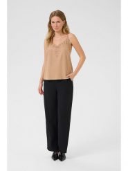 Cream Top "Anna" w kolorze karmelowym rozmiar: 40. Brązowe topy damskie Cream, bez wzorów, z koronki, bez kołnierzyka. Za 92.21 zł.