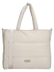 Beagles Torebka w kolorze kremowym - 36 x 32 x 12 cm rozmiar: onesize. Brązowe torebki klasyczne damskie Beagles, bez wzorów, z materiału, pikowane, bez dodatków. Za 86.99 zł.