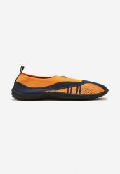 Niebiesko-Pomarańczowe Buty Sportowe Kąpielowe do Wody Eferta. Niebieskie buty sportowe na co dzień męskie Born2be, bez zapięcia, żeglarskie. Za 29.99 zł.