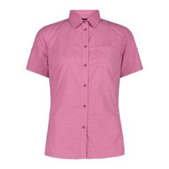 Koszula damska turystyczne CMP 34S6316. Czerwone koszule damskie CMP, l, bez wzorów, sportowe, bez kołnierzyka, bez ramiączek. Za 276.00 zł.