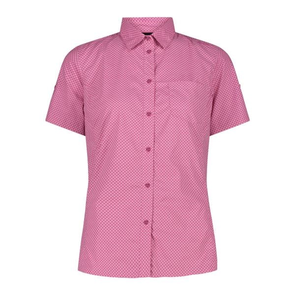 Koszula damska turystyczne CMP 34S6316. Czerwone koszule damskie CMP, l, bez wzorów, sportowe, bez kołnierzyka, bez ramiączek. Za 276.00 zł.