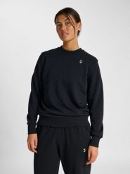 Bluza damska Hummel Pulse. Czarne bluzy sportowe damskie HUMMEL, s, bez wzorów, z bawełny, bez ramiączek, długie, bez kaptura. Za 236.00 zł.
