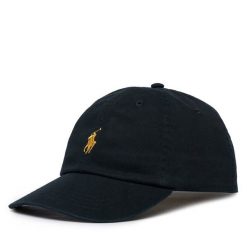 Czapka z daszkiem Polo Ralph Lauren. Czarne czapki męskie Polo Ralph Lauren, bez wzorów. Za 329.99 zł.