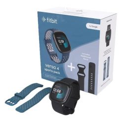 Zegarek inteligentny Fitbit Versa 4 Czarny/Niebieski. Czarne zegarki damskie FITBIT. Za 934.20 zł.