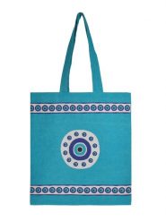 BLE Torebka w kolorze turkusowym - 38 x 42 x 2 cm rozmiar: onesize. Niebieskie torebki klasyczne damskie BLE, bez wzorów, z bawełny, bez dodatków. Za 15.45 zł.
