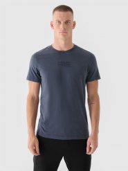 4F T-shirt regular męski 4F x Robert Lewandowski - szary XL. Szare t-shirty męskie 4f, m, bez wzorów, z bawełny, bez kołnierzyka. W wyprzedaży za 59.99 zł.