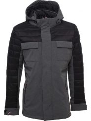 Peak Mountain Parka hybrydowa "Cantheon" w kolorze szarym rozmiar: L. Szare parki męskie Peak Mountain, l, bez wzorów. Za 219.60 zł.