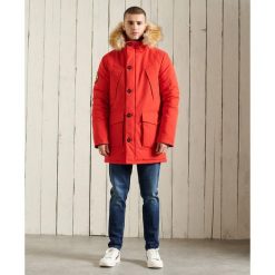 Parka Superdry Everest. Czerwone parki męskie Superdry., m, bez wzorów. W wyprzedaży za 697.60 zł.