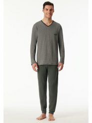 Schiesser Piżama w kolorze khaki rozmiar: 54. Brązowe piżamy męskie Schiesser, bez wzorów, z bawełny, bez ramiączek. Za 152.99 zł.